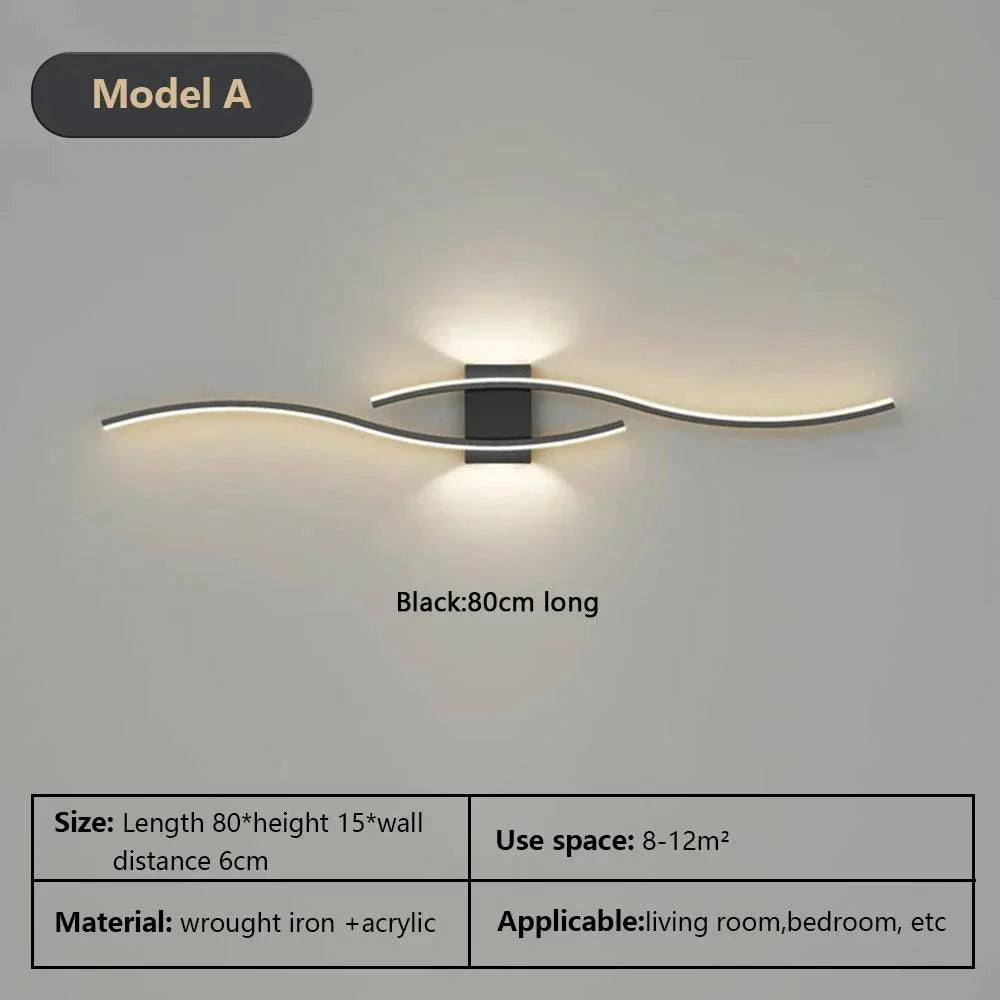 Nowoczesna Kinkietowa Lampa LED DAMIASMIL – Eleganckie Oświetlenie Ścienne do Salonu i Sypialni