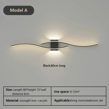 Nowoczesna Kinkietowa Lampa LED DAMIASMIL – Eleganckie Oświetlenie Ścienne do Salonu i Sypialni