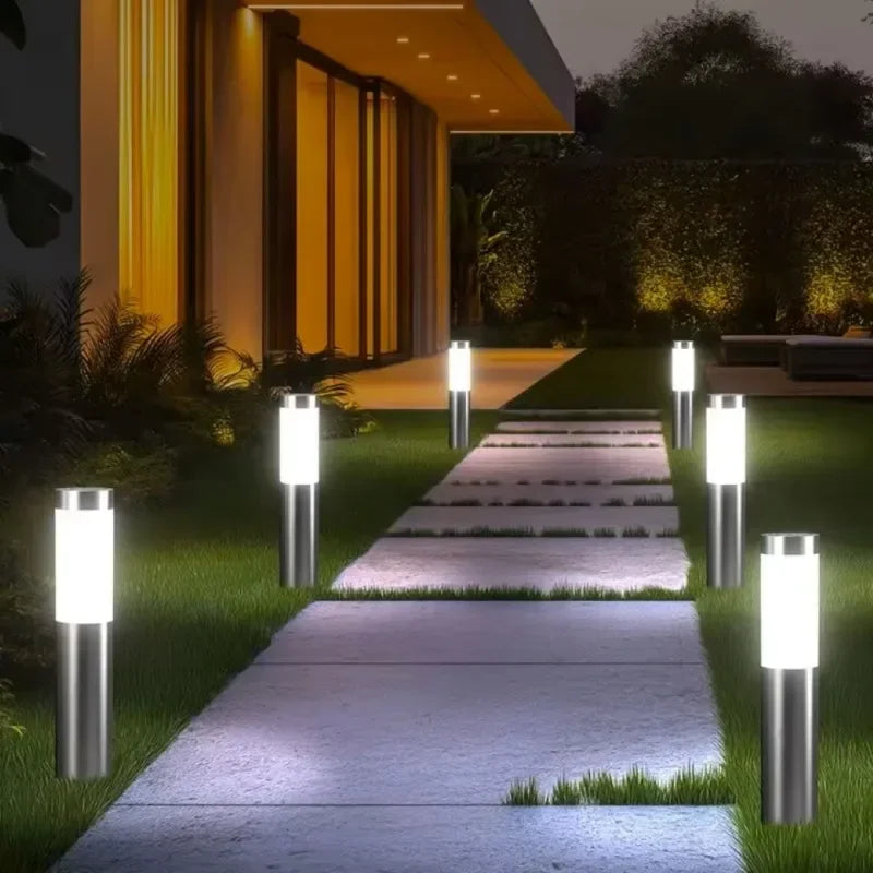 Solarne Lampy Ogrodowe LED – Nowoczesne Oświetlenie Ścieżek, Podjazdów i Ogrodu (1/2/4/6 szt.)