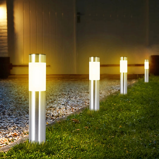 Solarowe Lampy Ogrodowe LED – Stylowe Oświetlenie Ścieżek i Ogrodu (1/2/4 szt.)