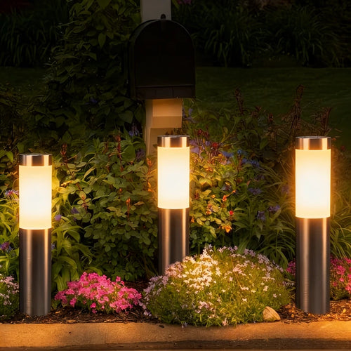 Solarne Lampy Ogrodowe LED – Nowoczesne Oświetlenie Ścieżek, Podjazdów i Ogrodu (1/2/4/6 szt.)