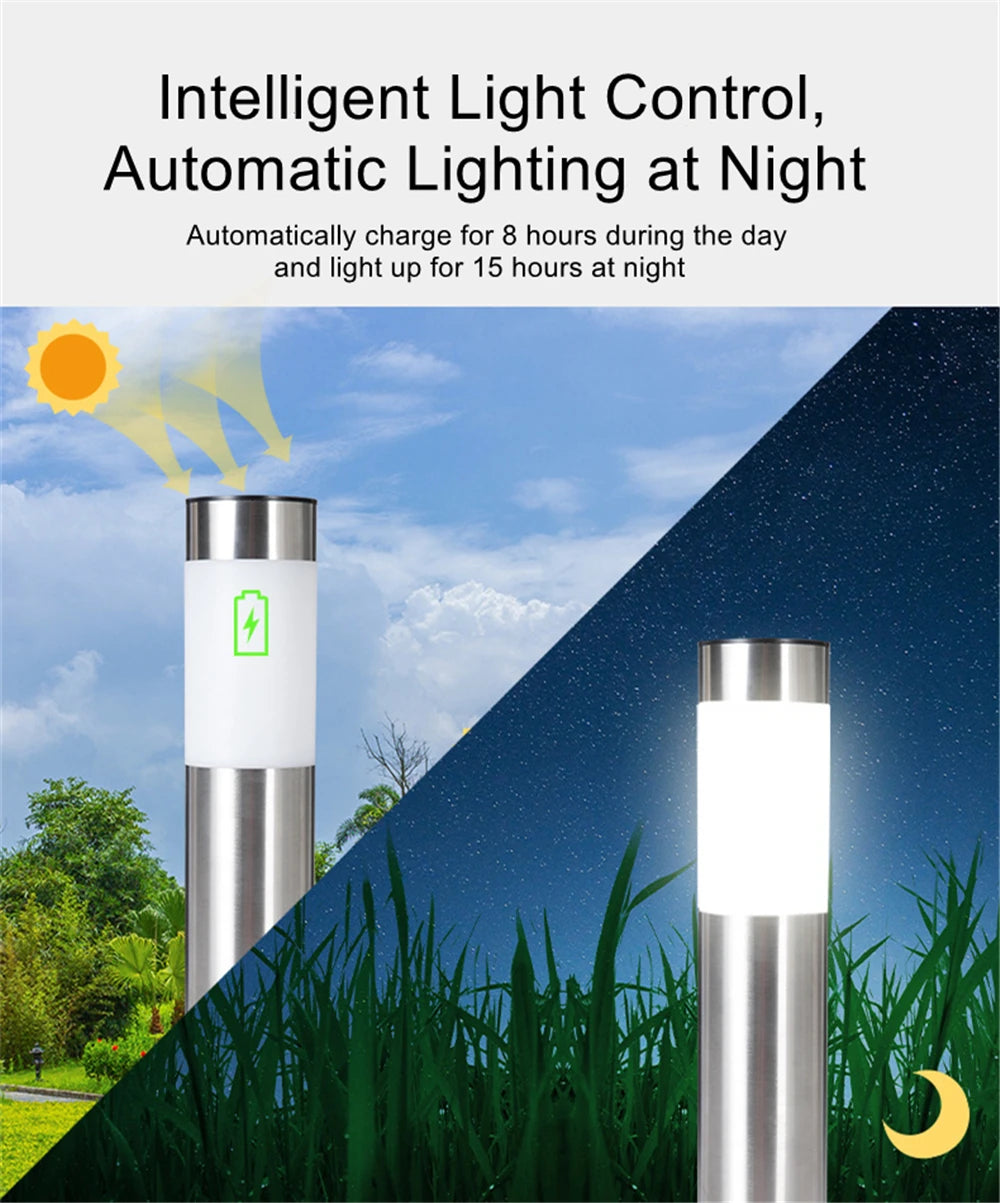 Solarowe Lampy Ogrodowe LED – Stylowe Oświetlenie Ścieżek i Ogrodu (1/2/4 szt.)