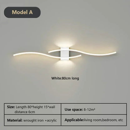 Nowoczesna Kinkietowa Lampa LED DAMIASMIL – Eleganckie Oświetlenie Ścienne do Salonu i Sypialni