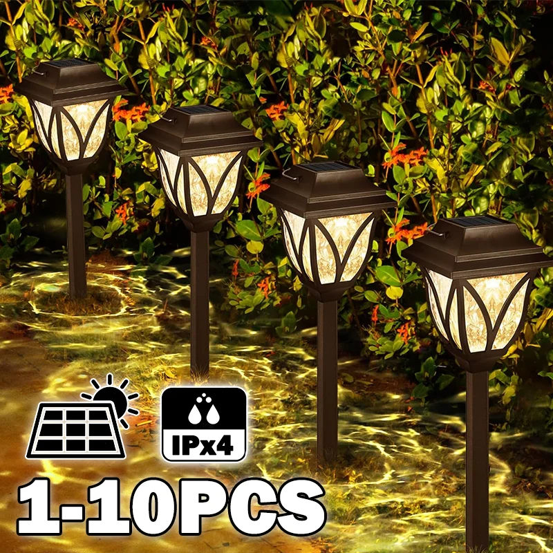 Solarne Lampy Ogrodowe LED – Jasne Oświetlenie Ścieżek, Podjazdów i Ogrodu (1–10 szt.)